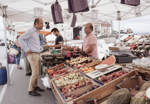 O mercado de Aguiño reanuda a súa actividade o vindeiro luns 27 de maio 